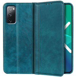 Pouzdro pro Samsung Galaxy S20 FE, Wallet Litchi Leather, zelené