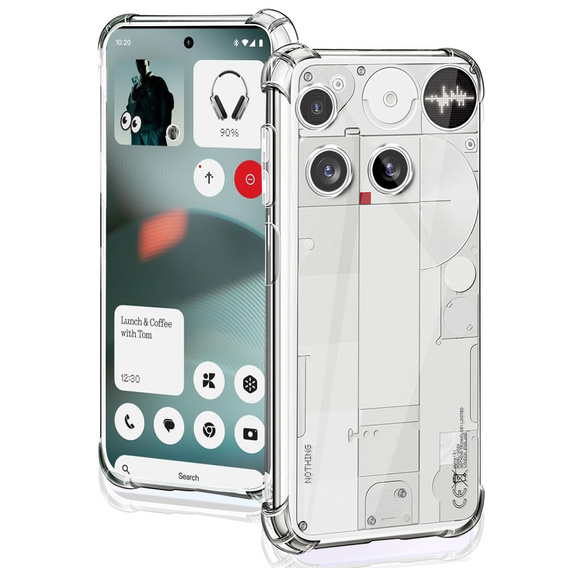 Pouzdro pro Nothing Phone 3 5G, Dropproof, průhledné
