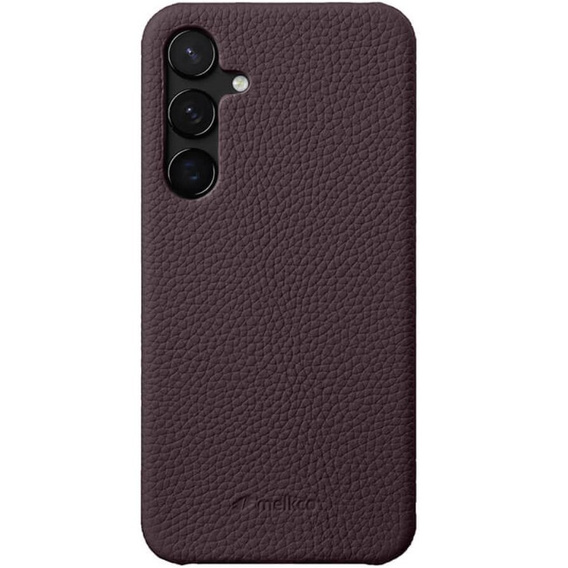 Pouzdro MELKCO pro Samsung Galaxy S24, kožené, fialové