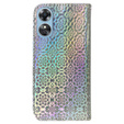 Klopové pouzdro pro Oppo A17, Wallet mandala, šedé