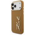 Pouzdro Karl Lagerfeld Karl Script Logo – s kovovými tlačítky pro iPhone 17 Pro Max