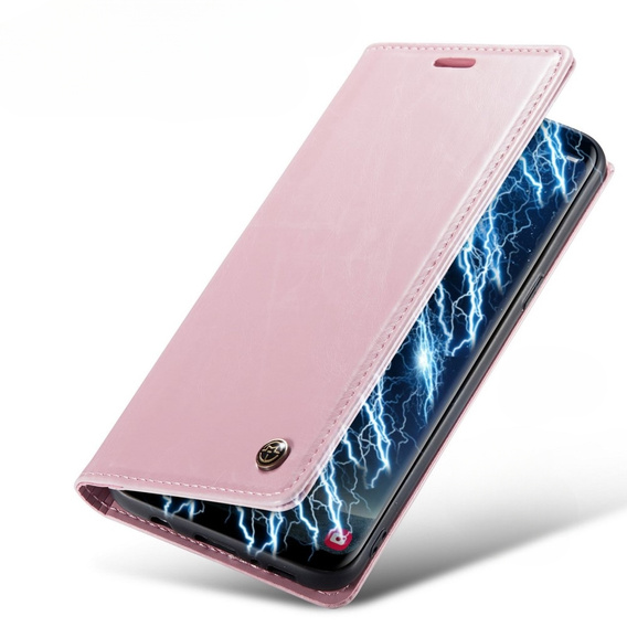 CASEME flipové pouzdro pro Samsung Galaxy S8, Waxy Textured, růžové