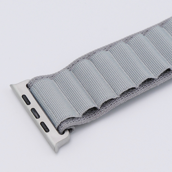 Nylonový řemínek pro Apple Watch 1/2/3/4/5/6/7/8/SE/ULTRA 42/44/45/49 mm, šedý