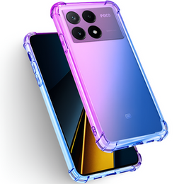 Pouzdro pro Xiaomi Poco F6 Pro, Gradient Dropproof, Fialová / modrá