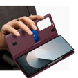 Flipové pouzdro pro Samsung Z Fold5 5G, Smart View Wallet, kaštanové