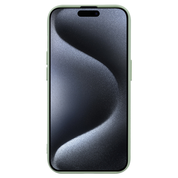 Pouzdro pro iPhone 15 Pro Max, Silicone Lite, zelené