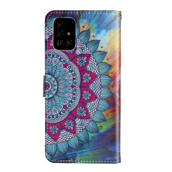 Klopové pouzdro pro Samsung Galaxy A51, Wallet, Mandala Flower