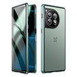 Pouzdro pro OnePlus 12 5G, Magnetic Dual Glass, zelené