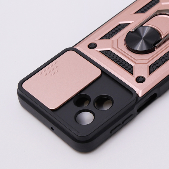 Pouzdro pro Motorola Moto G54 5G, CamShield Slide, růžové rose gold