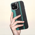 Pouzdro pro iPhone 16 Pro Max, Carbon Fiber MagSafe, černá / modrá