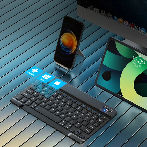 Sada bezdrátové klávesnice s myší Bluetooth pro Android / Windows, černá