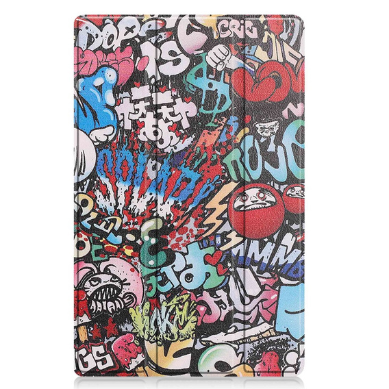 Pouzdro pro Lenovo Tab M10 Plus 10.6 Gen 3 TB-125F TB-128F, Smartcase, graffiti