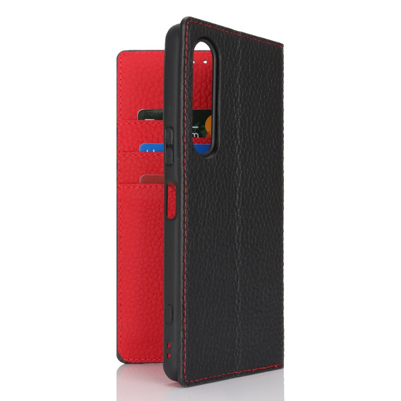 Kožené pouzdro pro Sony Xperia 1 VI, ERBORD Grain Leather, černé