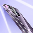 Pouzdro pro iPhone 14 Pro, Magnetic Dual Glass, fialové