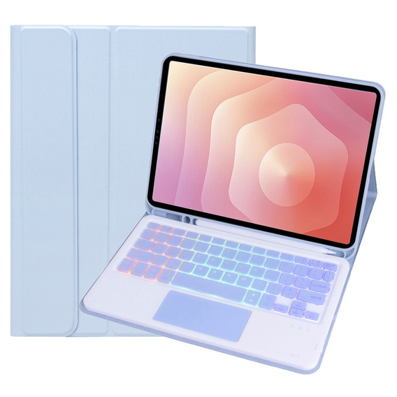 Pouzdro s podsvícenou klávesnicí Bluetooth a touchpadem pro Samsung Galaxy Tab S11