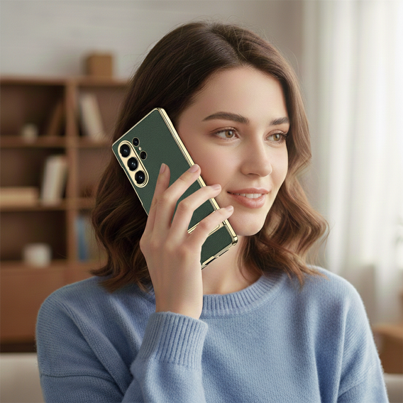 Pouzdro Electro Frame Leather s podstavcem pro Samsung Galaxy S26 Ultra