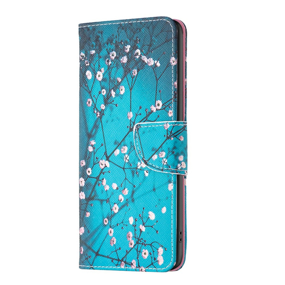 Klopové pouzdro pro Infinix Hot 30, Wallet, sakura, modré