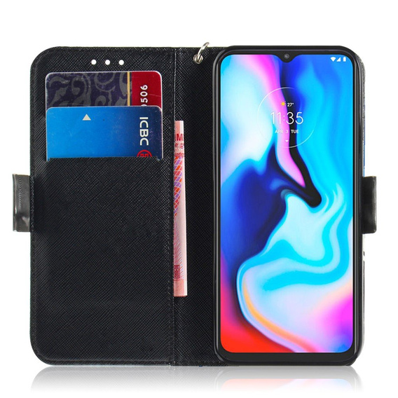 Klopové pouzdro pro Motorola Moto G9 Play/E7 Plus, Wallet, Mandala Flower