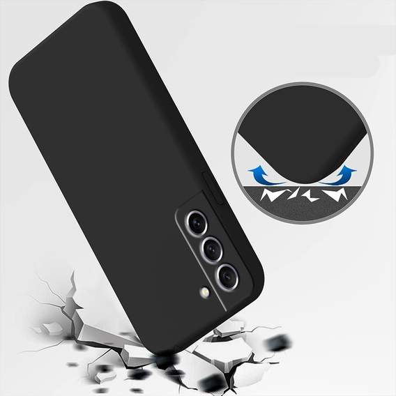 Pouzdro pro Samsung Galaxy S21 FE, Silicone Lite, černé