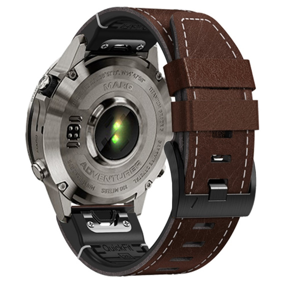 Kožený řemínek Quickfit pro Garmin Fenix 5/6/6 PRO/7 Forerunner 965/955/945