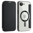 Klopové pouzdro pro iPhone 16E, RFID Wallet MagSafe CamShield, černé