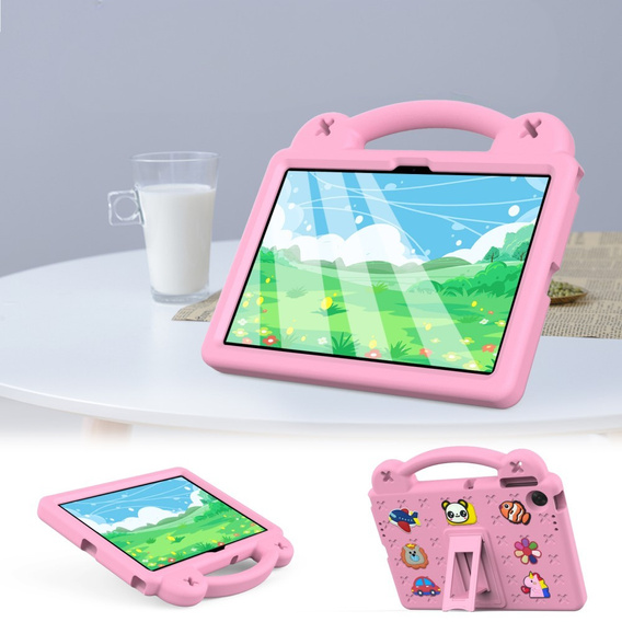 Dětské pouzdro pro Lenovo Tab TB311FU, Cute Patterns, se stojánkem, růžové