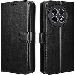 Klopové pouzdro pro OnePlus 13R, Crazy Horse Wallet, černé