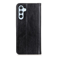 Pouzdro s klopou Split Leather pro Samsung Galaxy A57 5G, černé