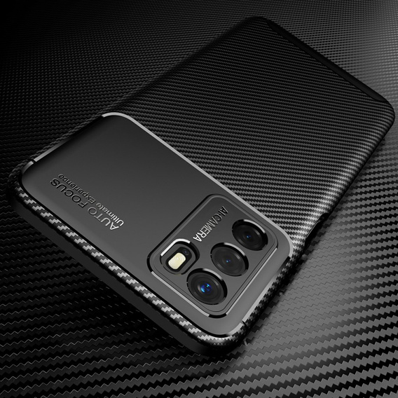 Pouzdro pro Oppo A16, Carbon Gel, černé