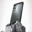 Pouzdro Spigen pro Samsung Galaxy A36 5G, Tough Armor Mag MagSafe, černé + 9H tvrzené sklo