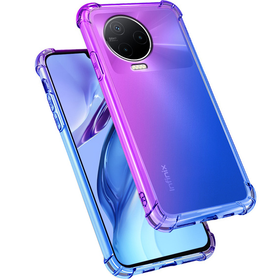 Pouzdro pro Infinix Note 12 2023, Gradient Dropproof, Fialová / modrá