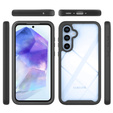 Pouzdro pro Samsung Galaxy A55 5G, Shockproof, s fólií, černé