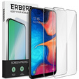 2x tvrzené sklo pro Samsung Galaxy A20E, ERBORD 9H Hard Glass na displeji