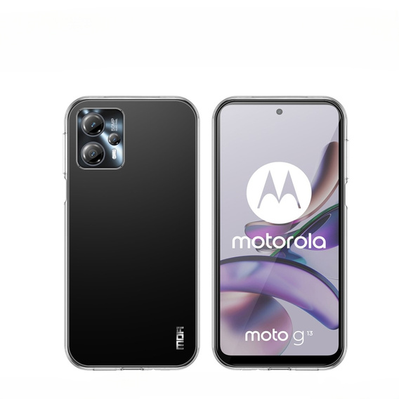 Pouzdro MOFI pro Motorola Moto G13 / G23 4G, tenké, průhledné