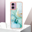 Ochranné pouzdro pro Motorola Moto G24 / G24 Power / G04, Marble Slim Case, zelené