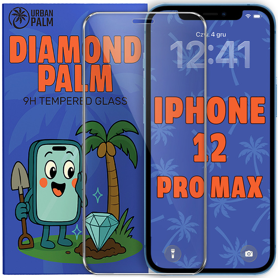 Tvrzené sklo Diamond Palm pro iPhone 12 Pro Max