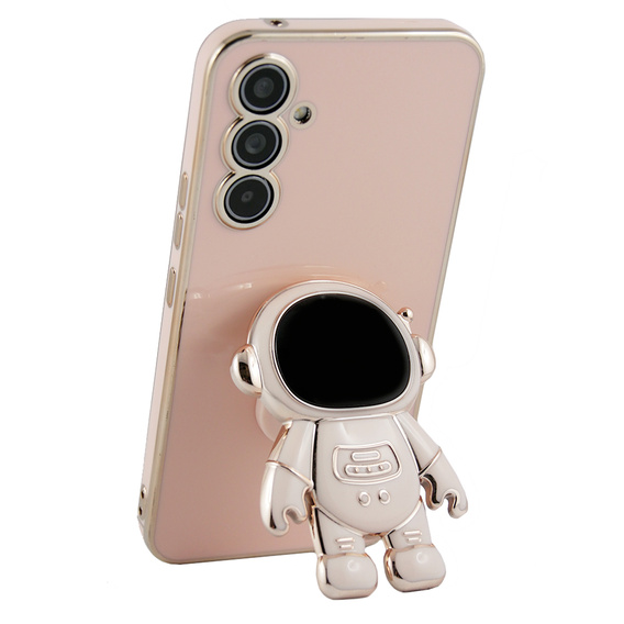 Pouzdro pro Samsung Galaxy A54 5G, Astronaut, růžové rose gold