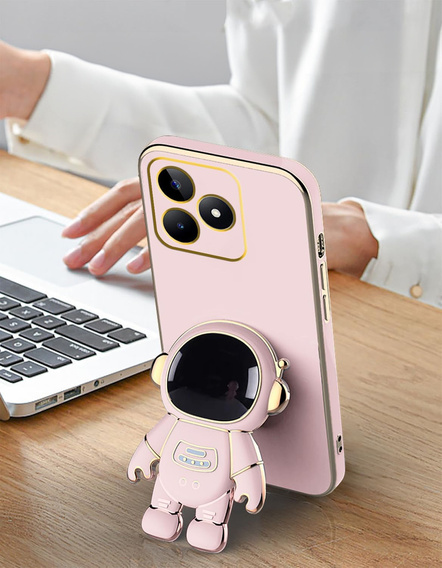 Pouzdro pro Realme Note 50, Astronaut, růžové