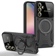 Obrněné pouzdro pro Samsung Galaxy A55 5G, Magnetic Ring, černé