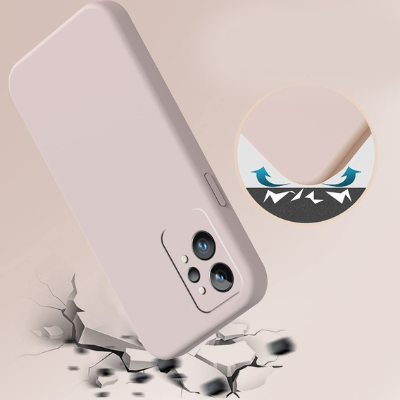 Pouzdro pro Realme GT2 Pro, Silicone Lite, růžové