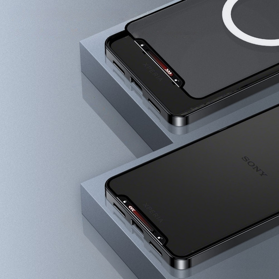 Ochranné pouzdro na fotoaparát pro Sony Xperia 5 V, CamShield MagSafe, transparentní / černé