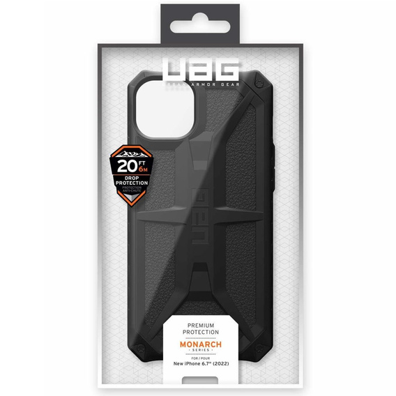 Pouzdro Urban Armor Gear pro iPhone 14 Plus, Monarch, černé