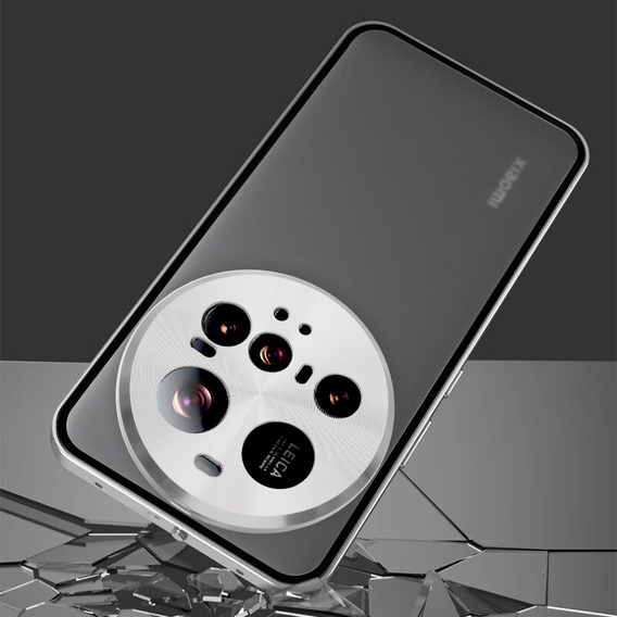 Pouzdro pro Xiaomi 15 Ultra, Frame Case, stříbrné