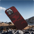 Pouzdro pro iPhone 16 Pro, Aramid Fiber MagSafe, červené
