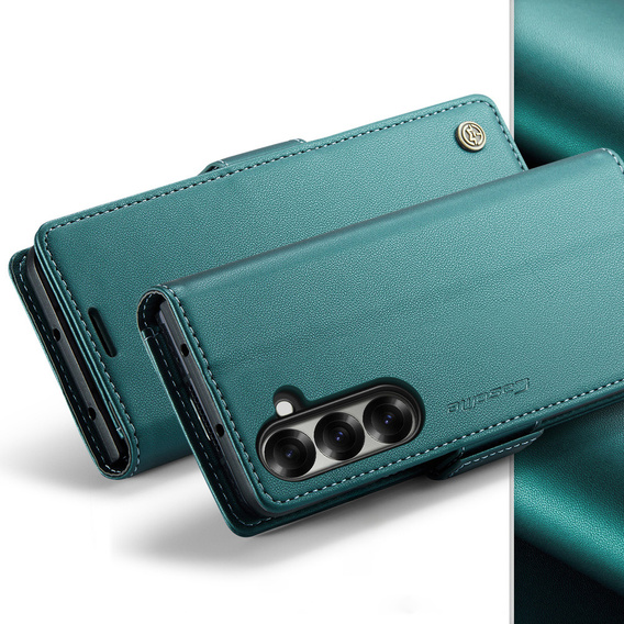 CASEME Litchi Peněženkové flipové pouzdro pro Samsung Galaxy Z Fold7 5G