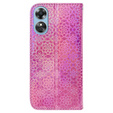 Klopové pouzdro pro Oppo A17, Wallet mandala, růžové