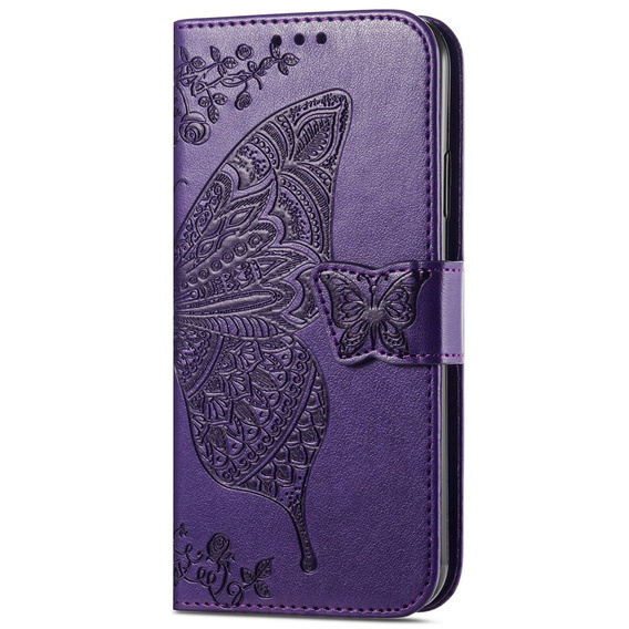 Klopové pouzdro pro Infinix Hot 40i, Butterfly, fialové