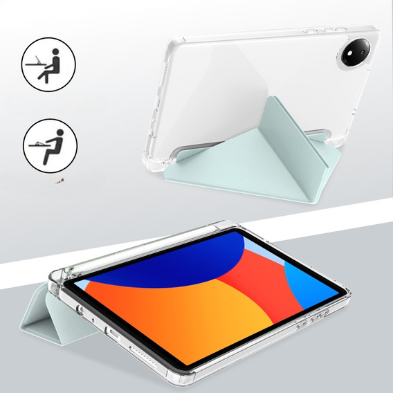 Pouzdro pro Xiaomi Redmi Pad SE 8.7", Origami, zelené