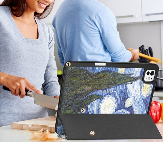 Pouzdro pro iPad Pro 11 2024, Smartcase, oil painting
