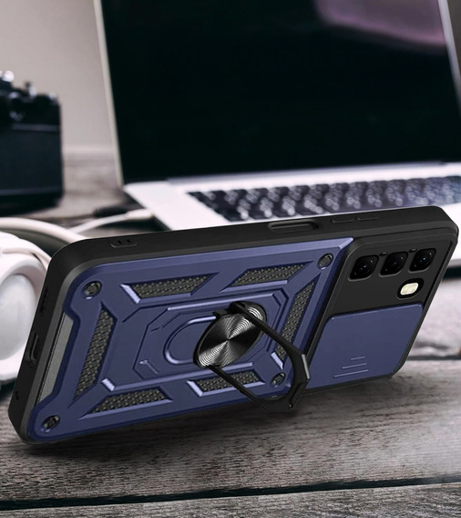 Pouzdro pro Infinix Hot 50 Pro 4G, CamShield Slide, modré